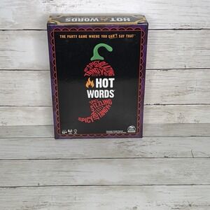 Hot Words Board Game Spin Master Word Guessing Party Game Complete Ages 12+
